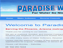 Tablet Screenshot of paradise-water.com